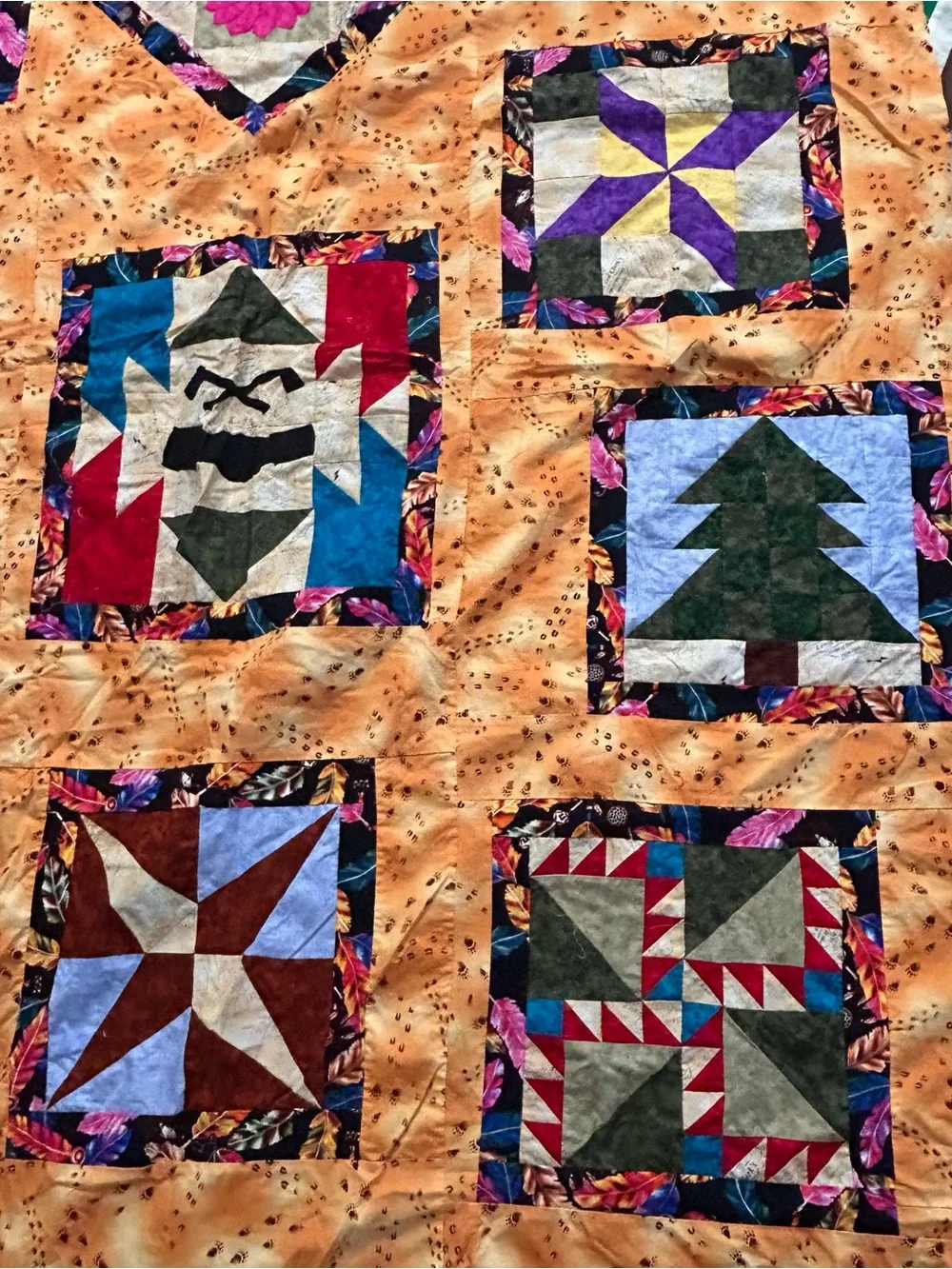 Unfinished Quilt Top & Backing, Lewis And Clark Commemorative 78x 84